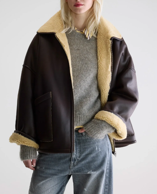 MANTEAU HESTEL DARK ROAST