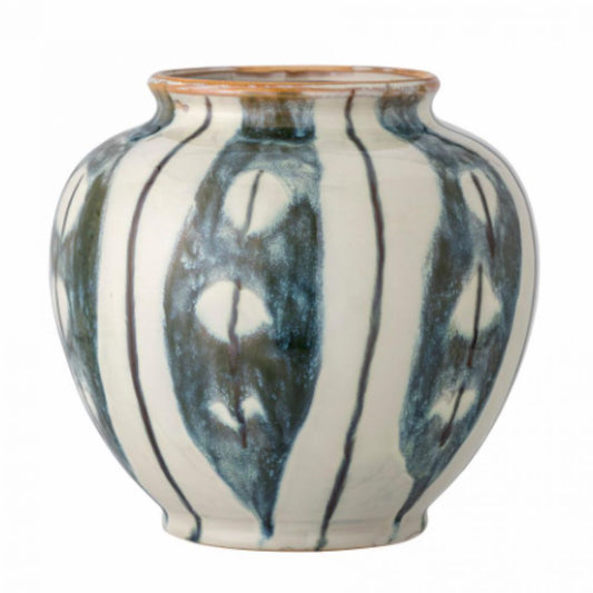 Samiye Vase, Verte, Grès