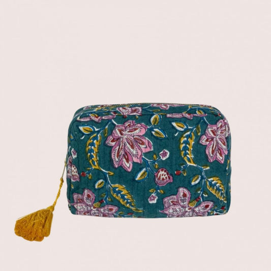 Trousse matelassée Rang - Couleur : Rang Vert multi- Taille : 20x14 cm