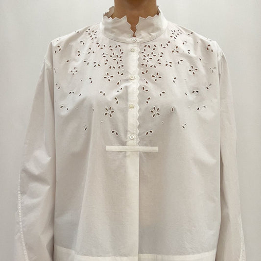 BLOUSE GREECE BLANC