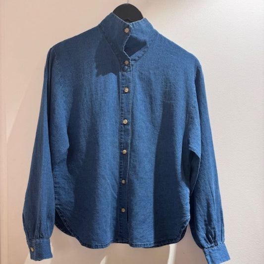 CHEMISE NOUKA CHAMBRAY BLEU INDIGO