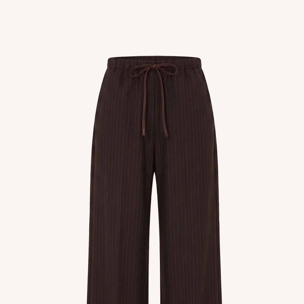 Pantalon Pelle - Brown Pinstripe