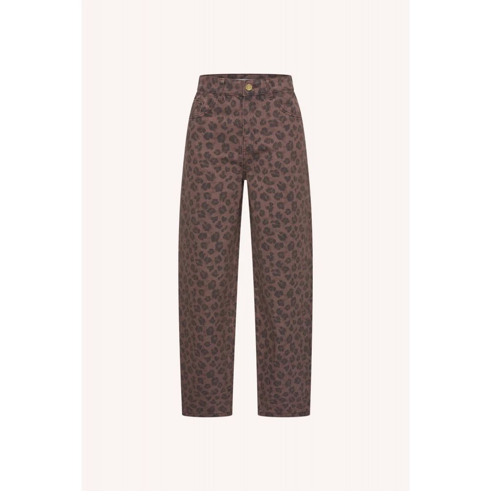 Pantalon Lew Cheetah Chocolate - Chocolate Brown