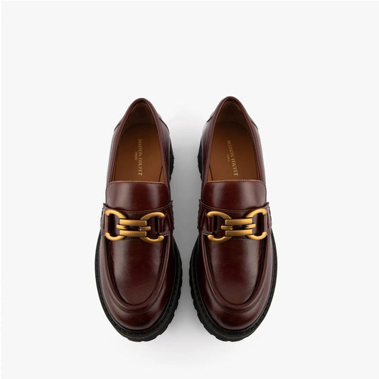MOCASSINS NAOMY CUIR GLACE WHISKY