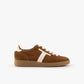 BASKETS SOLVEIG CUIR VELOURS CAMEL/BLANC