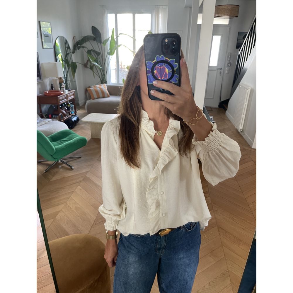 Blouse coloris Ivoire