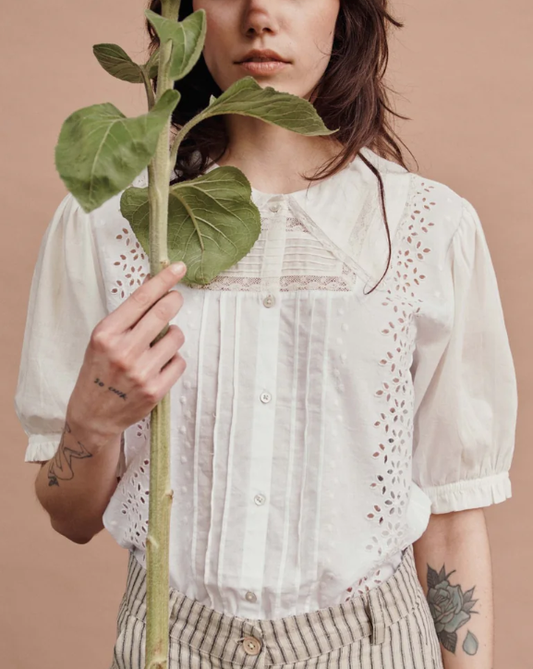 BLOUSE VINTAGE IDA-DELICATE CREME