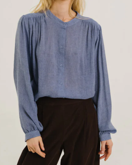 BLOUSE GLADIS/INDIGO BLEU