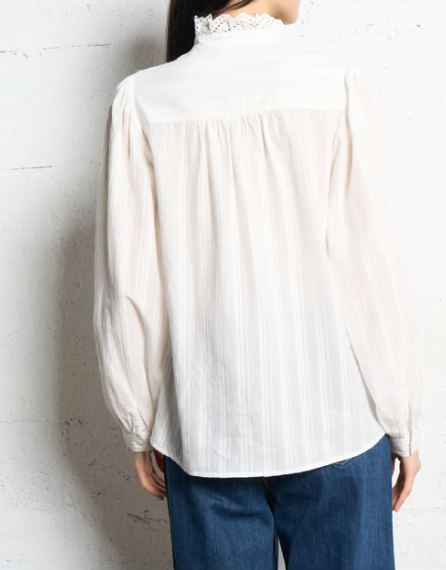BLOUSE LOVER 01-BLANC CASSE
