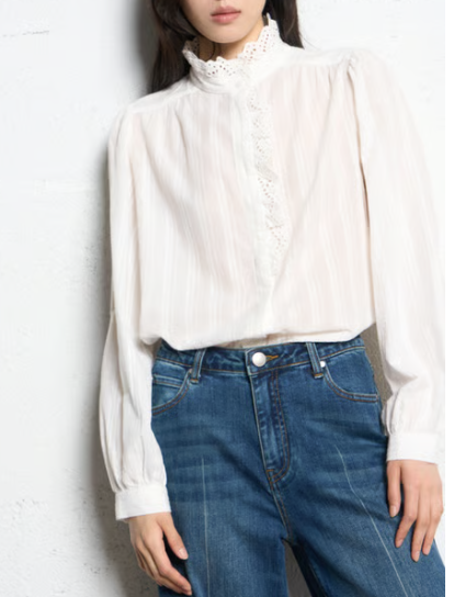 BLOUSE LOVER 01-BLANC CASSE