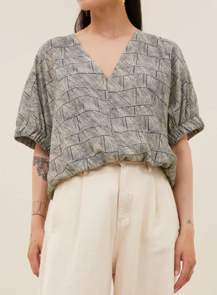 Mabel Vay Blouse Vay Print