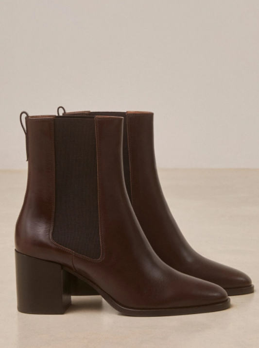 Bottines n°663 - Cuir - Ebène