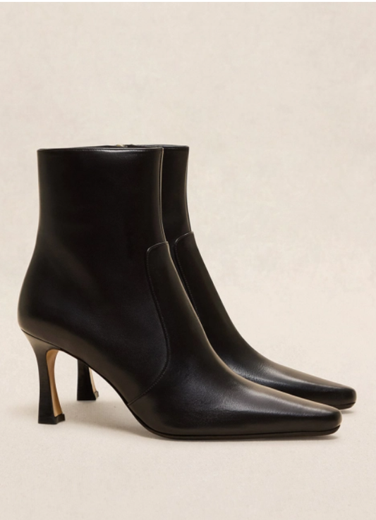 Bottines n°712 - Cuir nappa - Noir