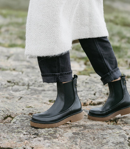 BOOTS CASSIE CUIR GRAINE MARRON