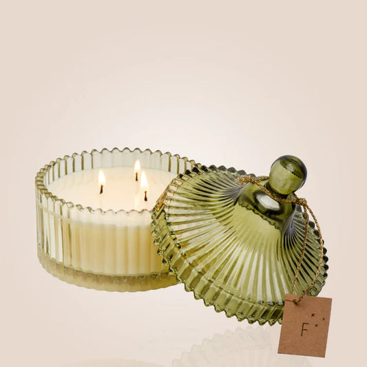 BOUGIE BONBONNIERE VERTE 190GR