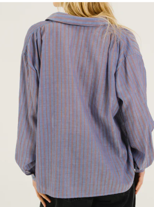 CHEMISE ALI/WAVE BLEU