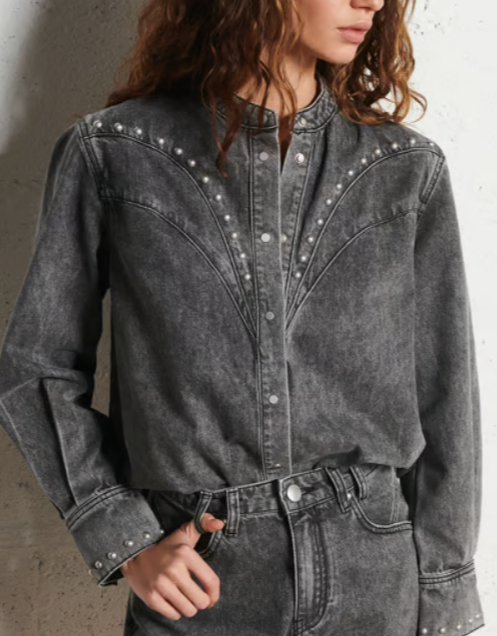 CHEMISE LAMBER GRIS CLAIR