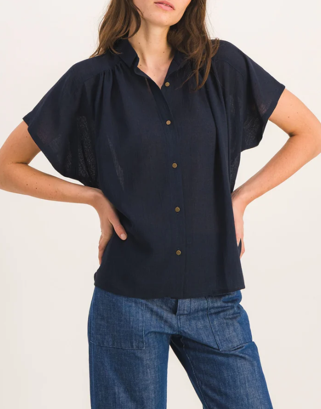 CHEMISE NELLY MARINE