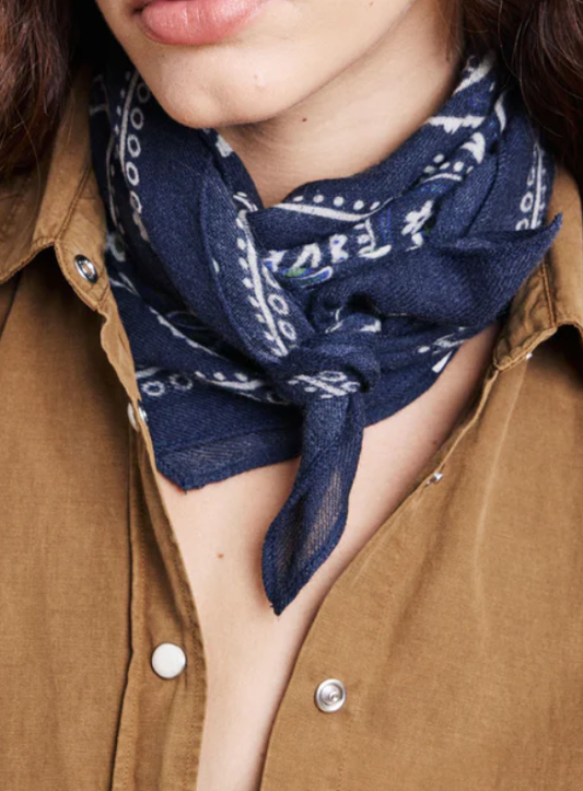ECHARPE BANDANA COL 01 NAVY