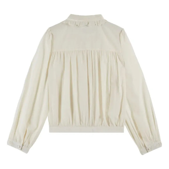 BLOUSE VINTAGE BRODEE IDA-CHARLINE  CREME