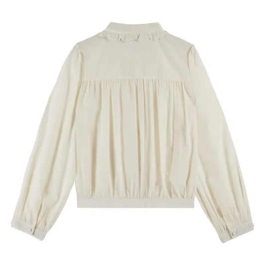 BLOUSE VINTAGE BRODEE IDA-CHARLINE  CREME