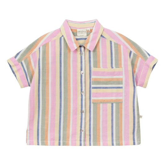 CHEMISE FEMME RAYEE BAYADERES MULTICO