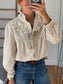 CHEMISE 521080 RAYE CHOCO BRODERIE