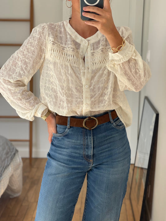 CHEMISE 521081 BRODERIE ECRU