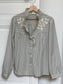 CHEMISE 521080 RAYE BLEU BRODERIE