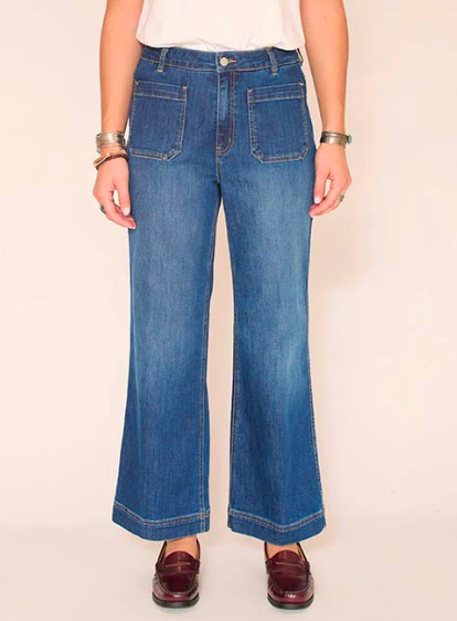 JEAN THE FRIDA WILSON-BLUE - TEXAS WASH