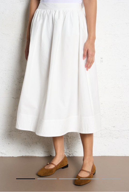 JUPE FAYE 01-BLANC CASSE