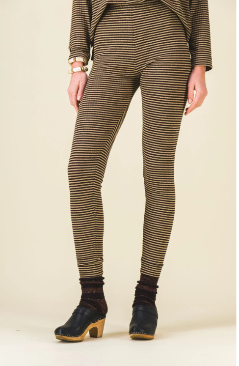 LEGGING PIMPRENELLE JERSEY RAYE BRUN DORE