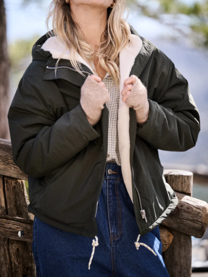 PARKA GUZMANIA KAKI COTON