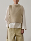 PULL SS MANCHE FIRMUS ECRU CHINE