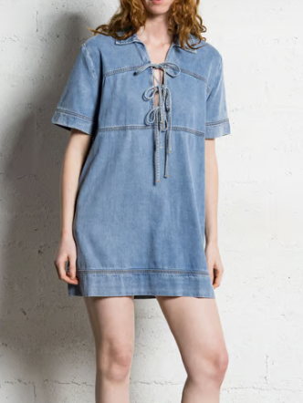 ROBE CLEVER 66-JEANS CLAIR
