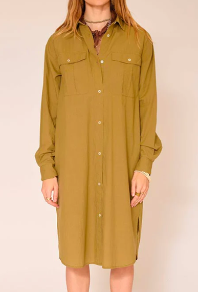 ROBE RAQUEL-PESTO