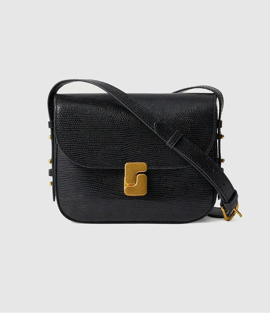 SAC BELLISSIMA MINI NOIR LÉZARD