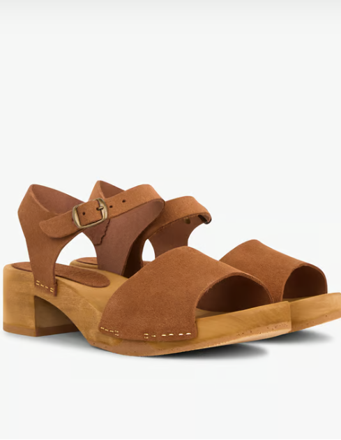 SANDALES 484-288BR/054 DAIM NOISETTE