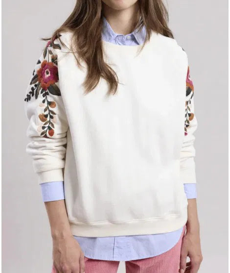 SWEAT TAOPARD COL 01 HEATHER ECRU