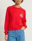 SWEATSHIRT-TATROPIC BFUC512-05 TOMATO