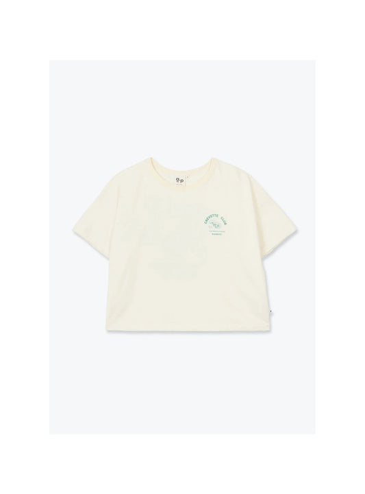 T-SHIRT FEMME CREVETTE CLUB  E25WT02 ECRU