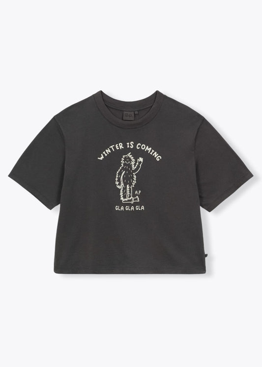 T-SHIRT FEMME WINTER IS COMING H25WT14 ANTHRACITE