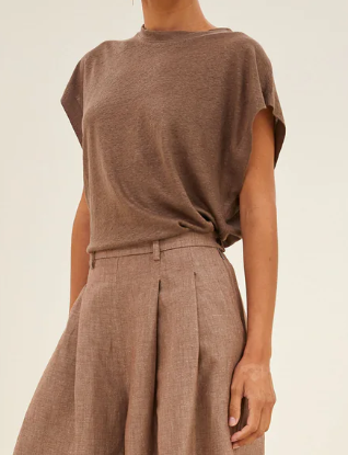 Mason Linen Top Iced Coffee