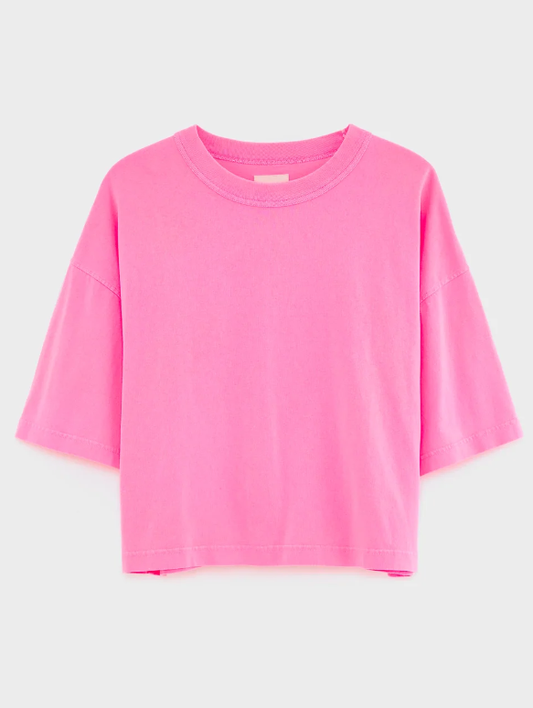 T-SHIRT VOSS61 T1473 FLUO PINK-T1473