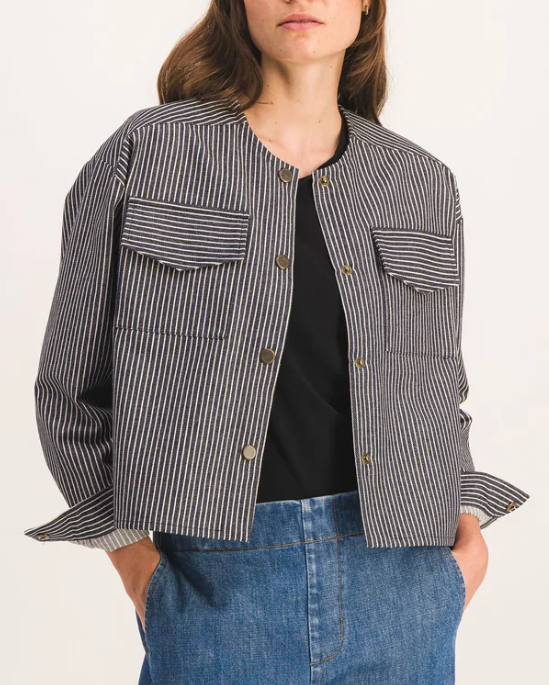VESTE IRENE RAYURES